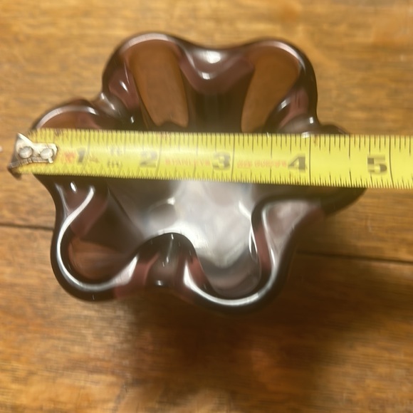 Sasaki Purple glass metamorphic Ashtray - Picture 5 of 6